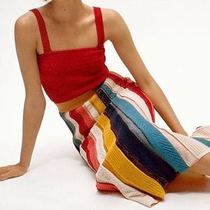 Anthropologie Farm Rio Jimena knit maxi skirt